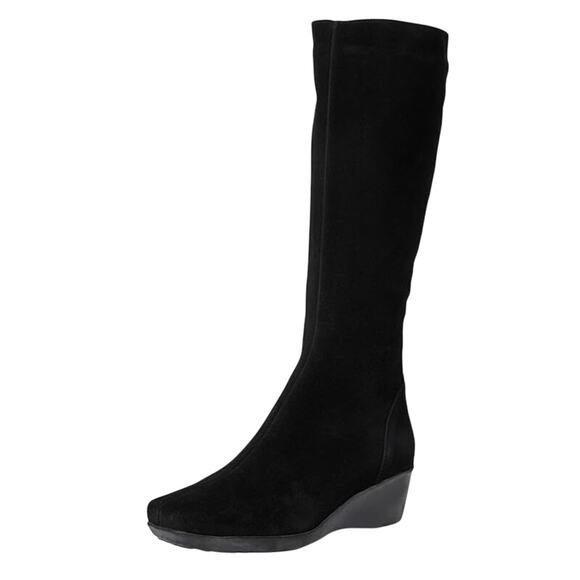 La Canadienne Womens Evah Boots US 6.5M EU 37 Black Suede Waterproof NIB - Picture 1 of 12